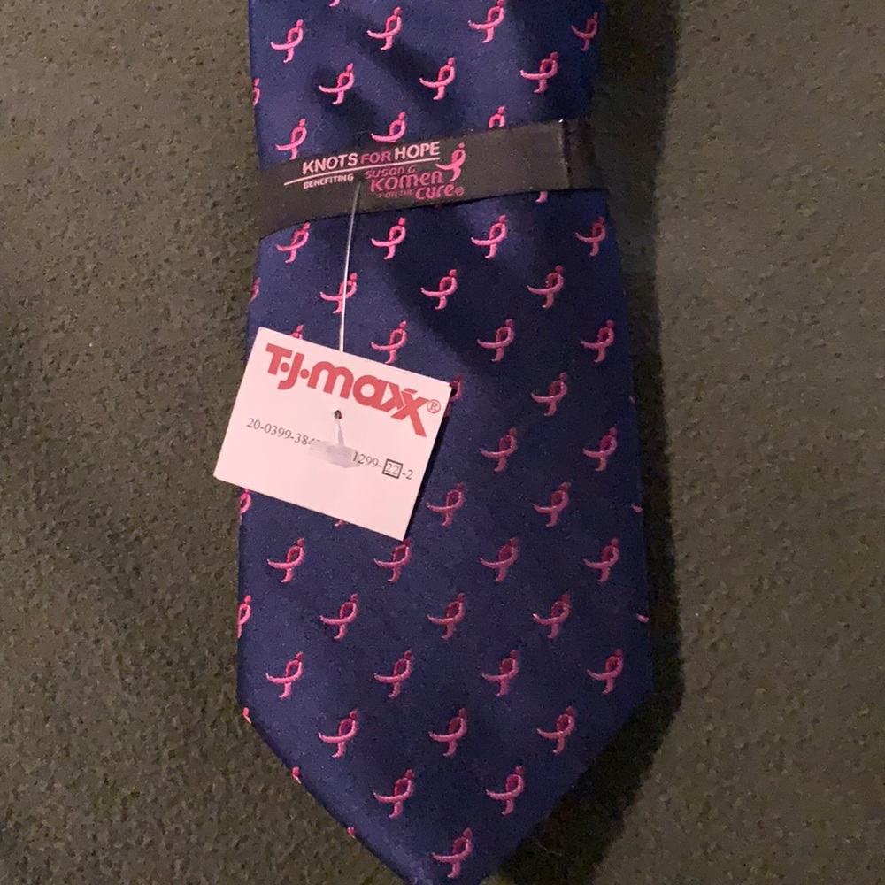Pink Ribbon Tie